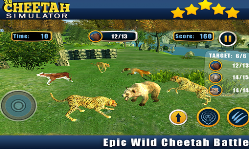 اسکرین شات بازی Angry Cheetah Wild Attack Sim 4
