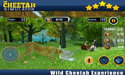 اسکرین شات بازی Angry Cheetah Wild Attack Sim 2