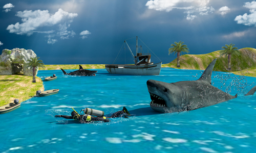 اسکرین شات بازی Shark Hunting Deep Dive 4