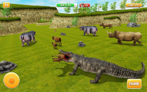 اسکرین شات بازی Hungry Crocodile Attack 3D: Crocodile Game 2019 8