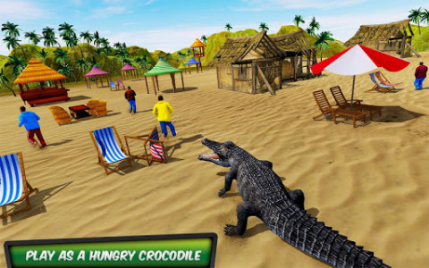 اسکرین شات بازی Hungry Crocodile Attack 3D: Crocodile Game 2019 6