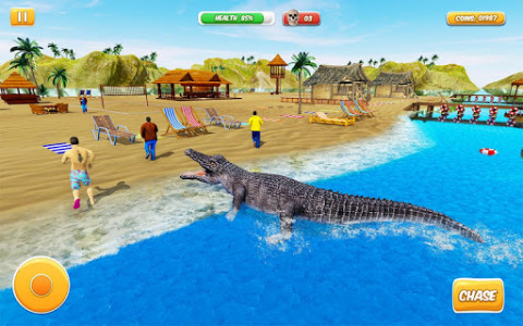 اسکرین شات بازی Hungry Crocodile Attack 3D: Crocodile Game 2019 4