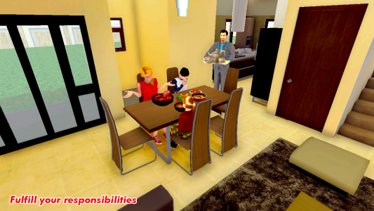 اسکرین شات بازی Family Dad Life:Virtual Mom 3D 1
