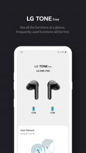 اسکرین شات برنامه LG TONE Free 1