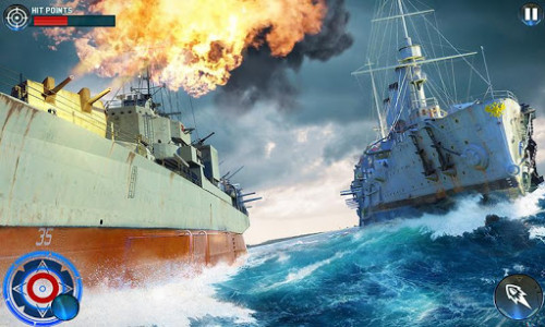 اسکرین شات برنامه US Navy battle of ship attack : Navy Army war Game 3