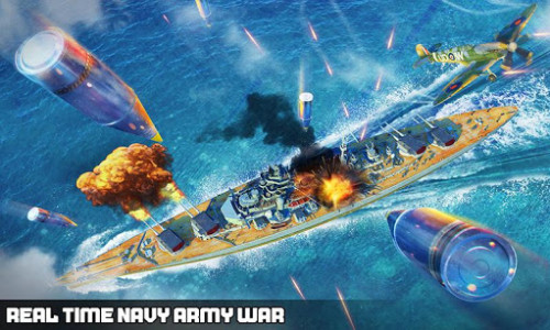 اسکرین شات برنامه US Navy battle of ship attack : Navy Army war Game 5