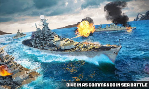 اسکرین شات برنامه US Navy battle of ship attack : Navy Army war Game 4
