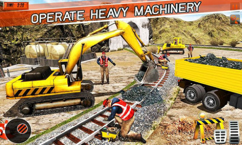 اسکرین شات برنامه Heavy Machines Train Track Construction Simulator 5