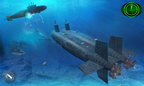 اسکرین شات برنامه US Army Submarine Games : Navy Shooter War Games 2