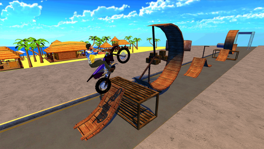 اسکرین شات بازی Racing Bike Stunts & Ramp Riding 1