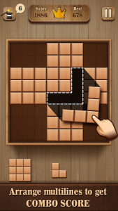 اسکرین شات بازی Fill Wooden Block 8x8: Wood Block Puzzle Classic 1