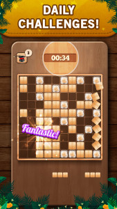 اسکرین شات بازی Wooden 100 Block Puzzle Game 3
