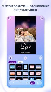 اسکرین شات برنامه Romantic effects, Video maker 7