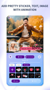 اسکرین شات برنامه Romantic effects, Video maker 3