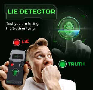 اسکرین شات 1 برنامه Lie Detector Test: Prank App