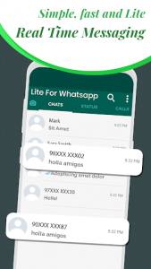 اسکرین شات برنامه lite messenger for whatsapp 3