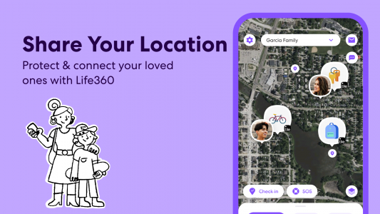 اسکرین شات برنامه Life360: Live Location Sharing 1