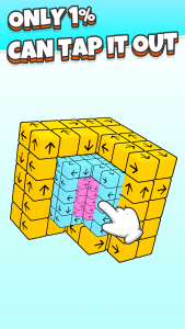 اسکرین شات 5 بازی Tap Out: Take Away 3D Cubes