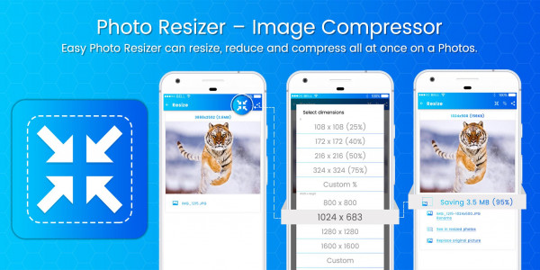 اسکرین شات برنامه Photo Resizer – Image Compress 1