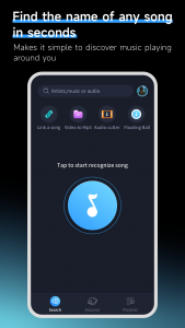 اسکرین شات برنامه Music Recognition - Find Songs 1