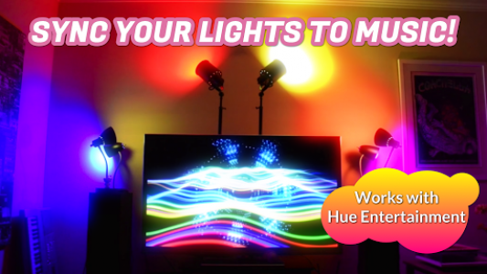 اسکرین شات برنامه Light DJ - Light Shows for Philips Hue & LIFX 1