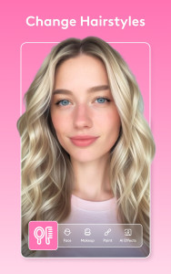 اسکرین شات 1 برنامه Facetune: Hair, Photo Editor