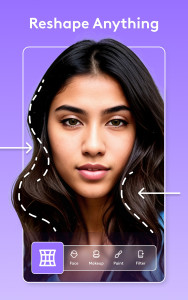 اسکرین شات 4 برنامه Facetune: Hair, Photo Editor