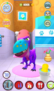 اسکرین شات بازی Talking Dinosaur 3