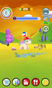 اسکرین شات بازی Talking Unicorn 2