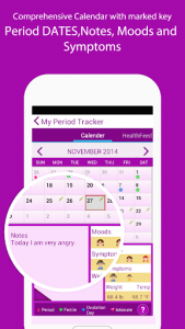 اسکرین شات برنامه My Period Tracker / Calendar 5