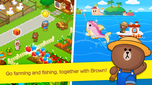 اسکرین شات 4 بازی LINE BROWN FARM