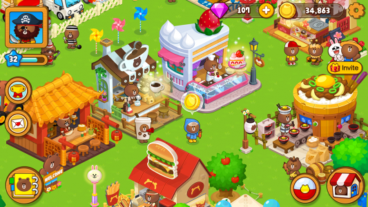 اسکرین شات بازی LINE BROWN FARM 1