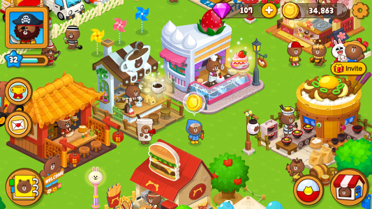 اسکرین شات 1 بازی LINE BROWN FARM