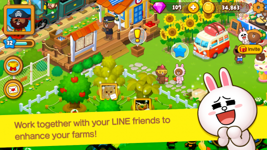 اسکرین شات 3 بازی LINE BROWN FARM
