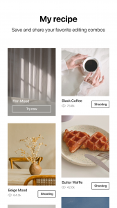 اسکرین شات 4 برنامه Foodie - Filter & Film Camera