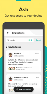 اسکرین شات 4 برنامه Lingbe: Practice languages