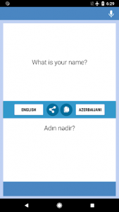 اسکرین شات برنامه English-Azerbaijani Translator 1
