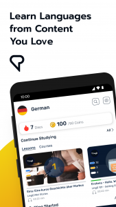 اسکرین شات 1 برنامه Learn German | LingQ