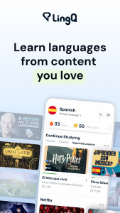 اسکرین شات برنامه LingQ - Language Learning 1