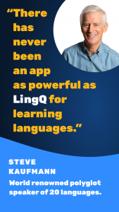 اسکرین شات برنامه LingQ - Learn 47 Languages 1