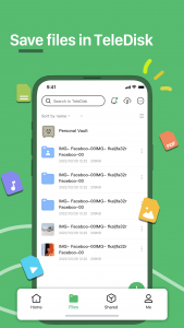 اسکرین شات 3 برنامه TeleDisk: Cloud Storage