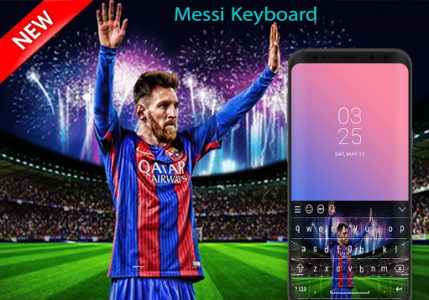 اسکرین شات برنامه Lionel Messi Keyboard theme 1
