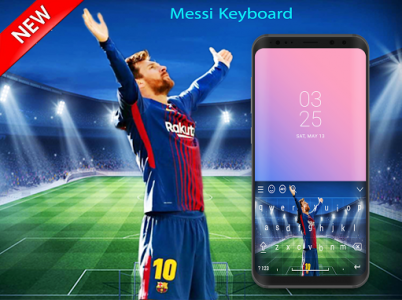اسکرین شات برنامه Lionel Messi Keyboard theme 3