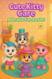 اسکرین شات 1 برنامه Cute Cat Care and Babyshower