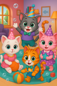 اسکرین شات 4 برنامه Cute Cat Care and Babyshower