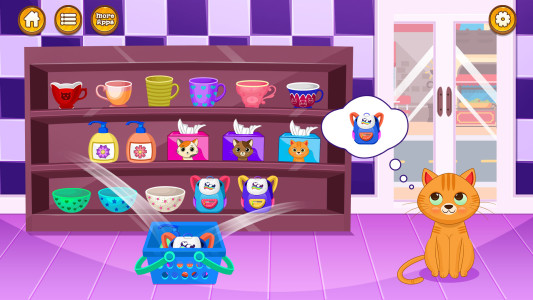 اسکرین شات 5 برنامه Virtual cat pet care life