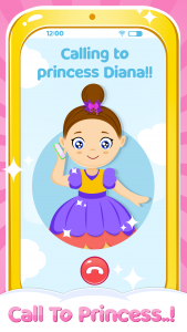 اسکرین شات بازی Baby princess phone game 1