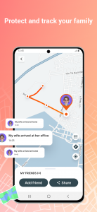 اسکرین شات برنامه GPS Tracker: Family locator 5