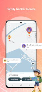 اسکرین شات برنامه GPS Tracker: Family locator 4