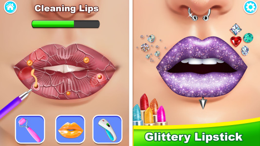 اسکرین شات 5 بازی Lip Art Salon: DIY Makeup Game
